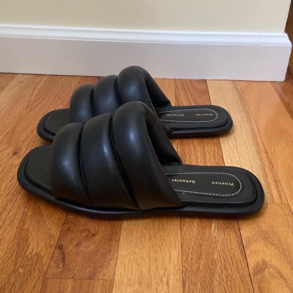 Black Proenza Schouler leather sandals 38